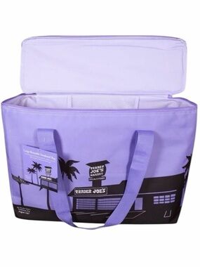 Trader Joe's Lavender Insulated Tote Bag